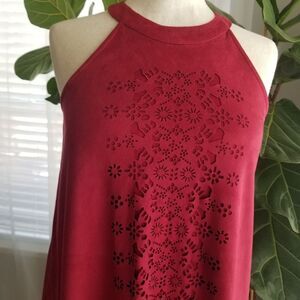 Altar'd state halter shift dress red size small